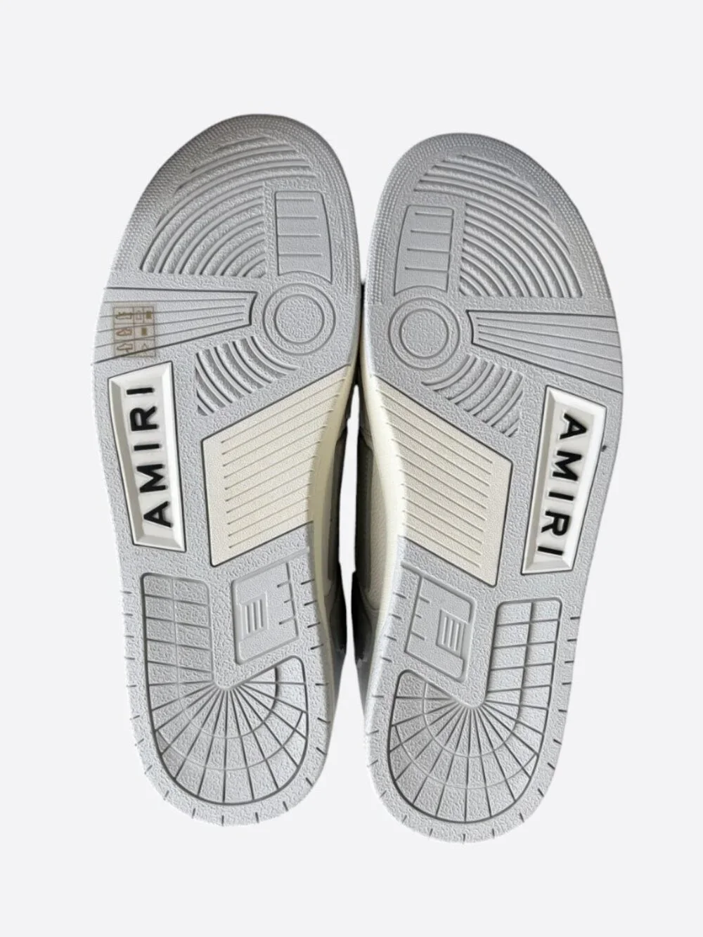Amiri Grey & white Skel Low Top Sneakers